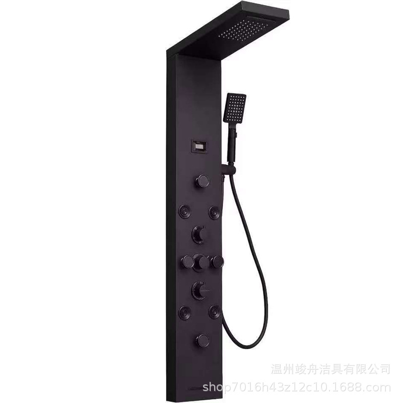 Pantalla de ducha Juego de ducha inteligente Ducha integrada Juego de baño de salida de agua multifuncional de cinco velocidades