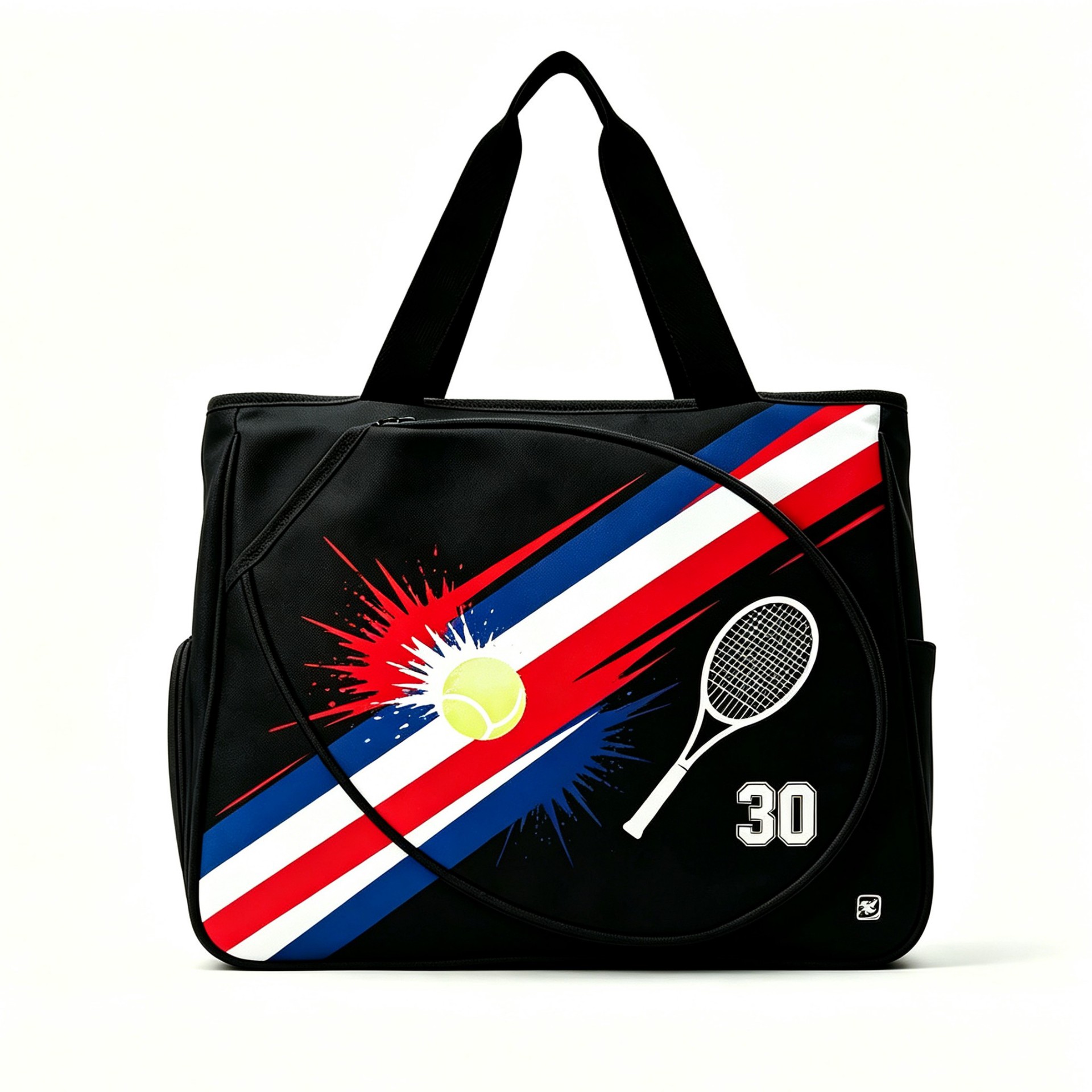 2026 new cross-border tennis bag, large capacity, single-shoulder badminton bag, pickleball bag, stylish design, with a separate shoe compartment