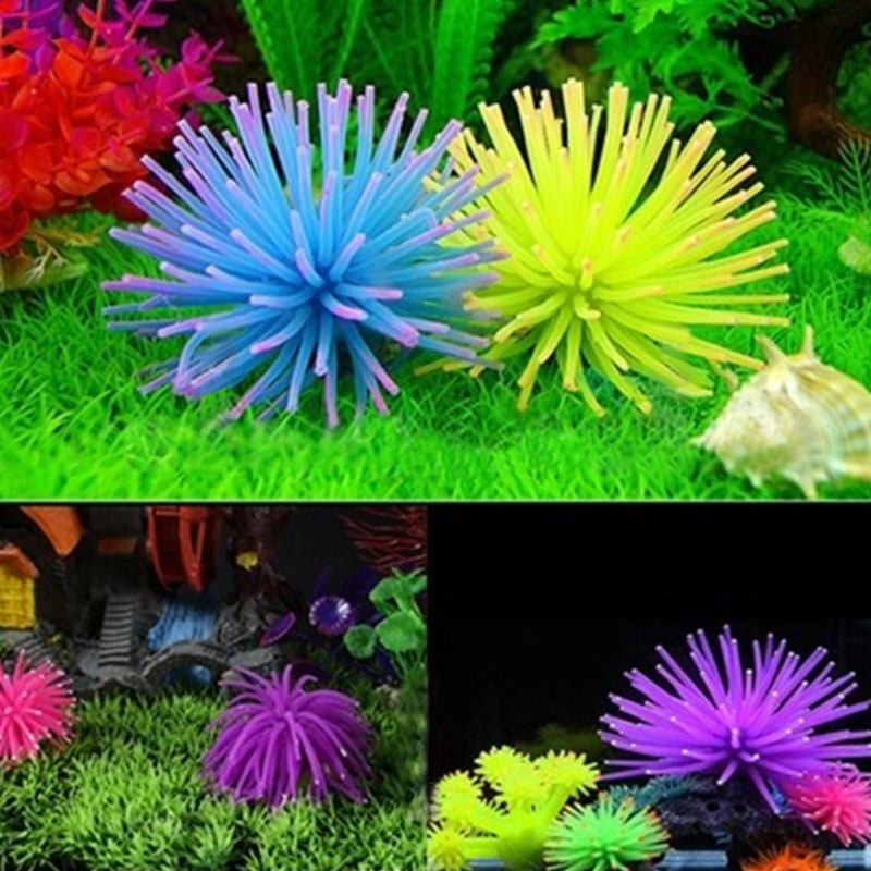 鱼缸用品摆景/活海胆/水族装饰品/炫彩珊瑚/软体珊瑚/仿真海胆球