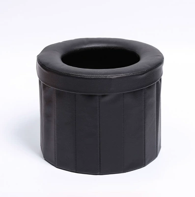 Foldable Car Portable Mobile Toilet Self-driving Travel Adult Toilet Outdoor Leather Toilet Outdoor Toilet (Kempinq və səyahət) - trumpet