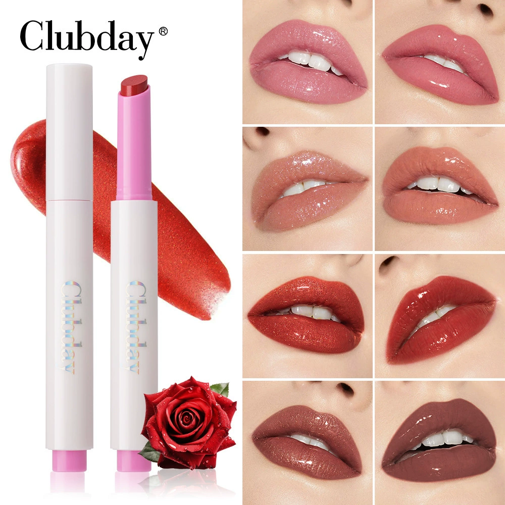 Помада Clubday, блеск для губ с розой, эффект зеркала