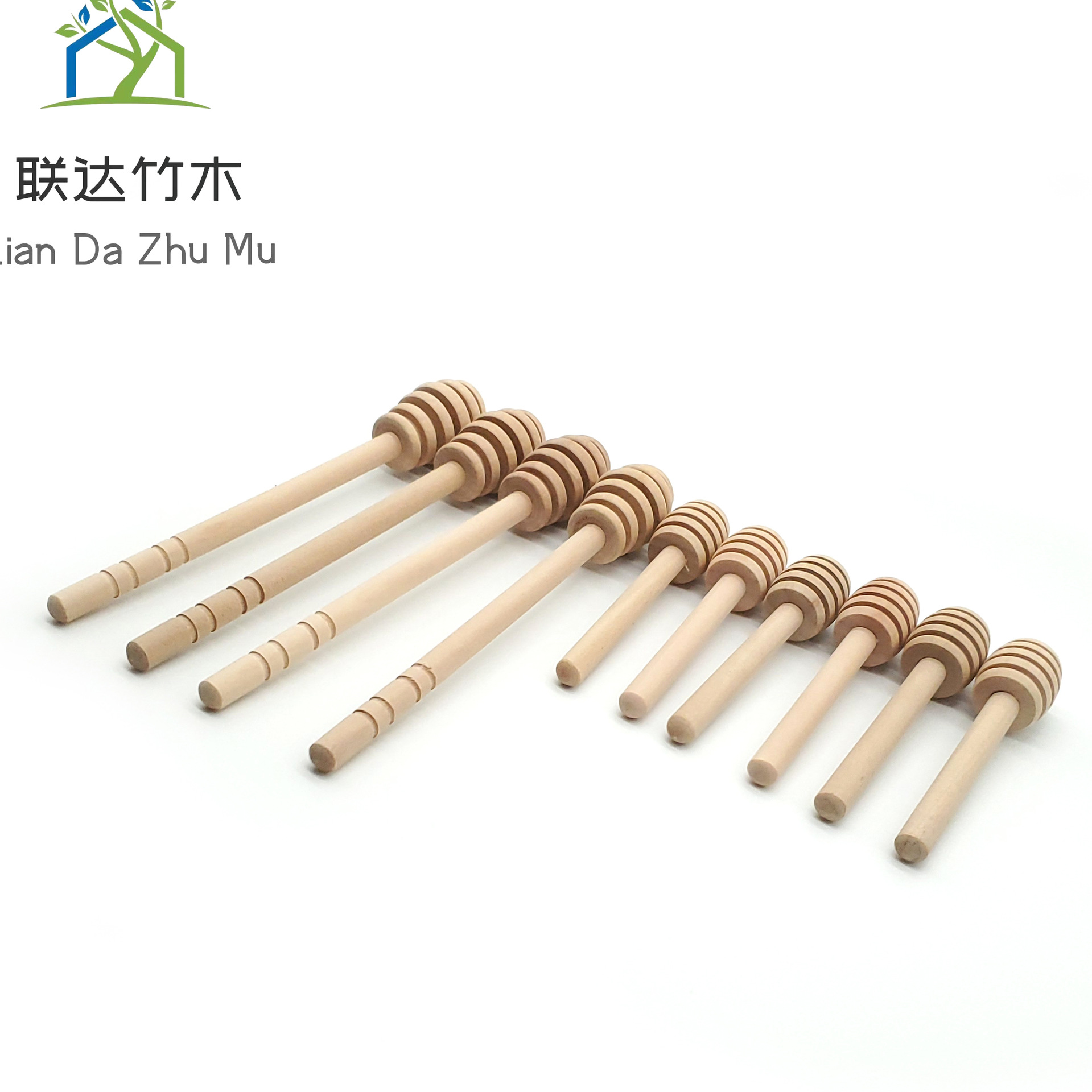 Palo para mezclar miel de madera maciza Bebida de té con leche Palo para extraer líquido para mezclar mermelada Palo para recoger miel de madera al por mayor