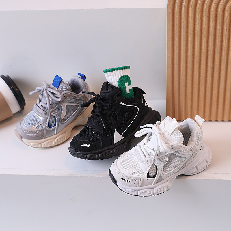 Children's Sports Shoes 2026 Spring and Autumn New Models Boys' Running Shoes Korean Style Girls' Dad Shoes Baby Shoes 1-6 Years Old