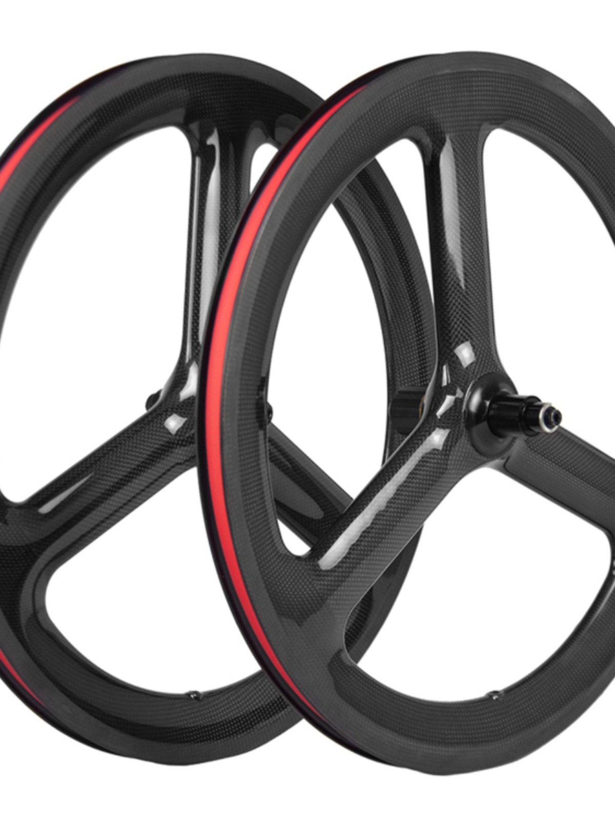 451三刀碳纤维P8折叠车轮组406鸟车碟刹快折349圈刹16寸18寸20寸