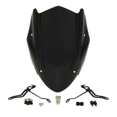 Suitable for Suzuki GSX-S 750 GSXS750 17-22 modified motorcycle front windshield (Motorcycle front windshield) - smoky-black