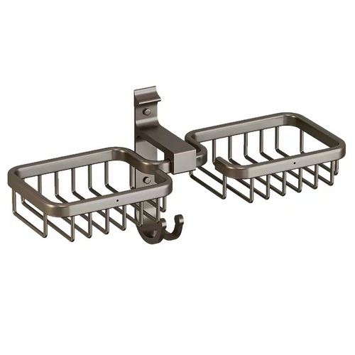 Soap box punch-free wall-mounted drain soap rack space aluminum bathroom rack household soap box bathroom