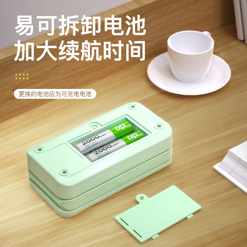 LED charged small desk lamp for college students' study, eye protection dormitory bedside foldable desk lamp for wholesale