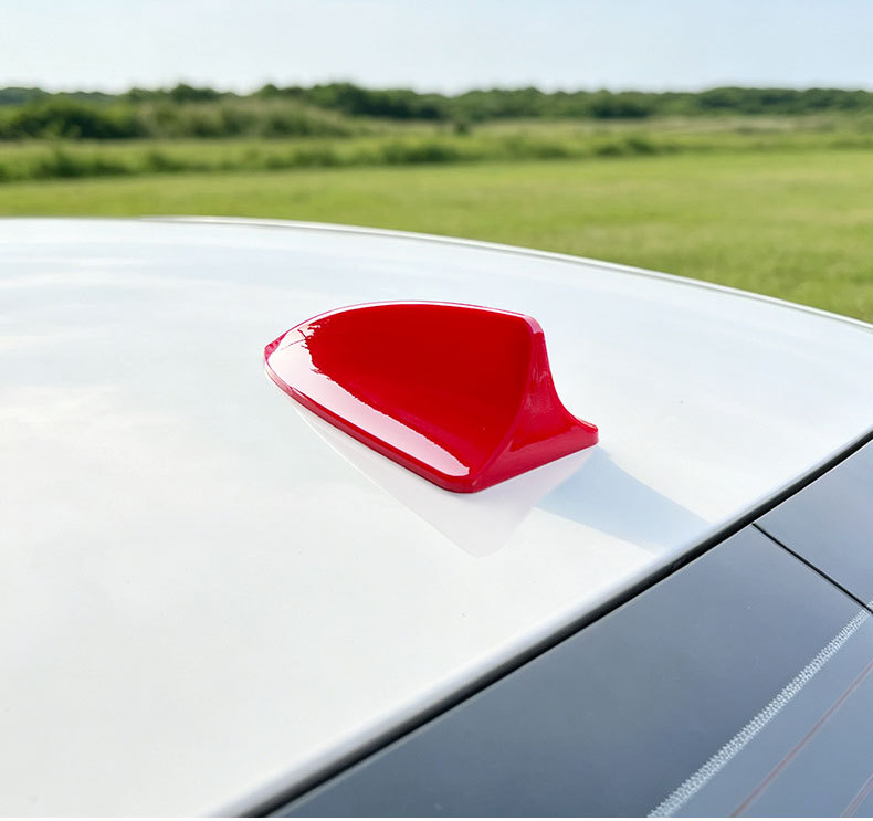 Car decorative shark fin antenna with signal reception, specialized antenna for car roof and rear wing, modification without drilling