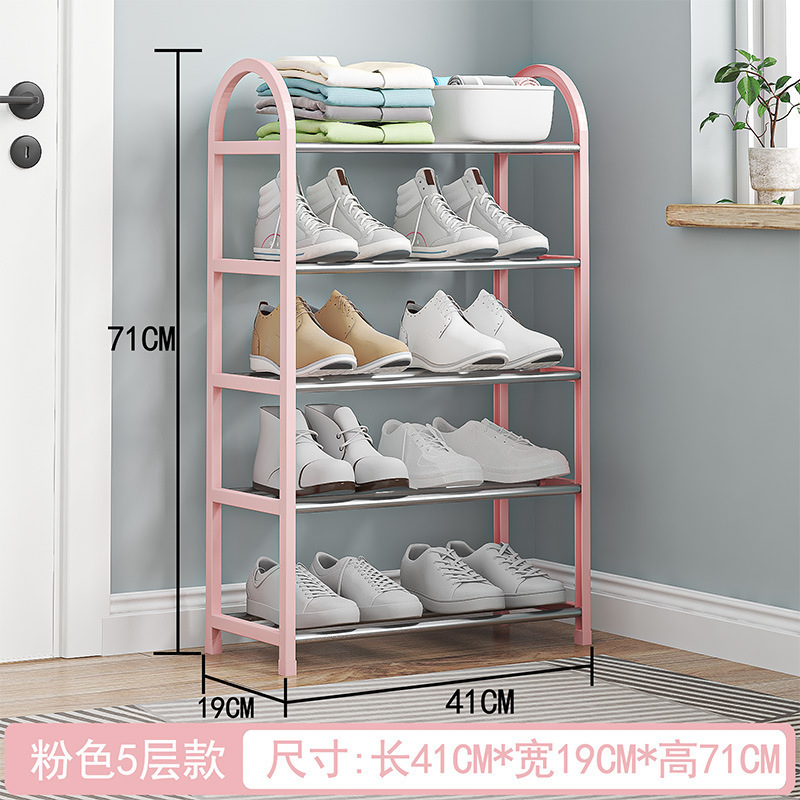 Zapatero de tubo de acero multicapa simple más vendido en Filipinas, dormitorio de estudiantes, zapatero pequeño, zapatero, zapatero para niños, zapatero, estante de almacenamiento