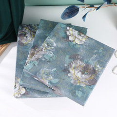 New Blue Silk Scarf Gift Box Large Rectangle Scarf Box Shirt Pajama Gift Box Empty Box