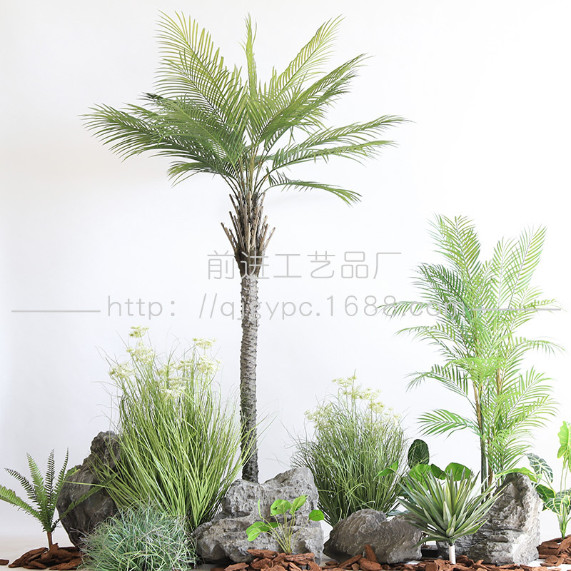 假树棕榈刺葵树热带雨林仿真植物盆栽露营风咖啡店酒馆景观造景