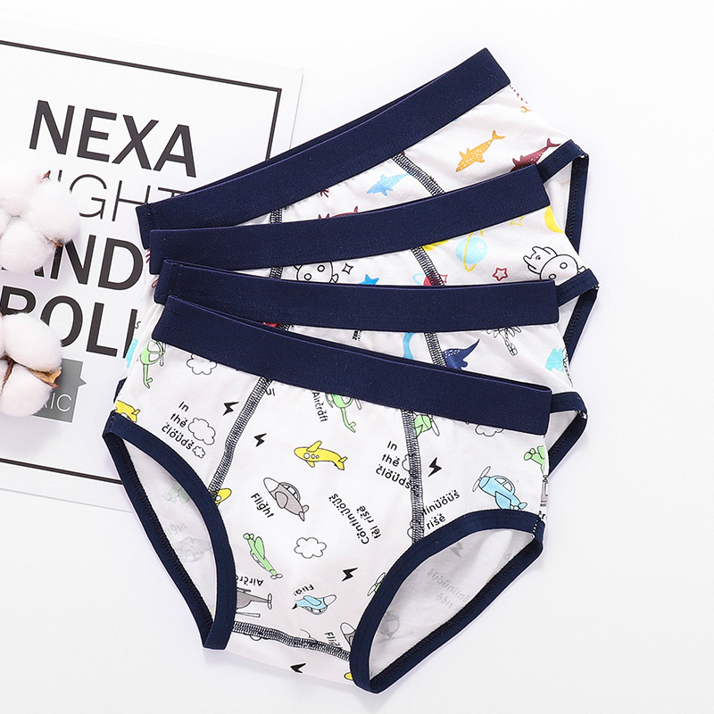 2022 Breathable Toddler Boys' Underwear Summer Thin Triangle Medium-sized Children's Children's Shorts Boys' Underpants