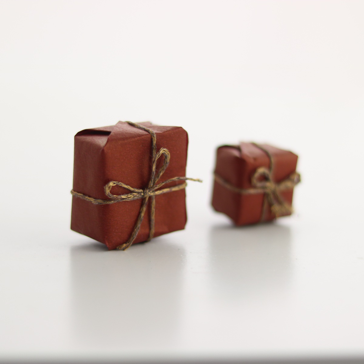 빨간색 선물 가방 중소형 6개/세트