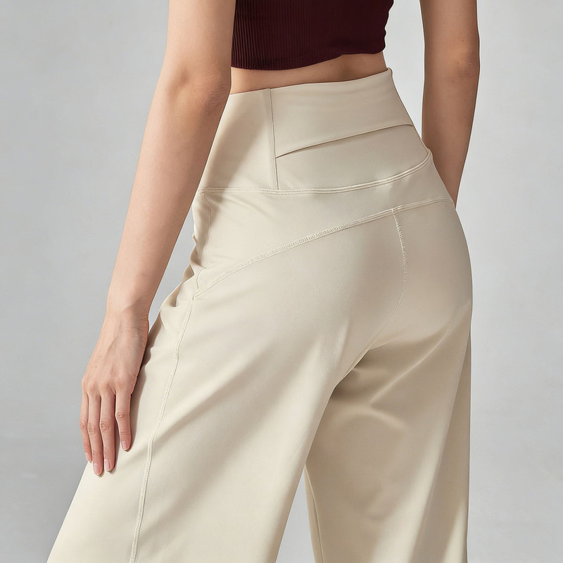 Loose Straight-Leg Sports Pants for Fitness Girls, Slimming High-Waisted Running Training Summer Breathable Yoga Pants, New Thin