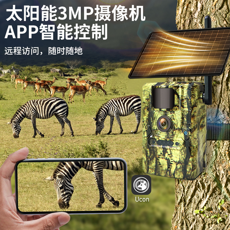 Camuflaje explosivo al aire libre a prueba de agua caza cámara infrarroja HD también es una cámara de video rastreador de monitoreo de animales salvajes