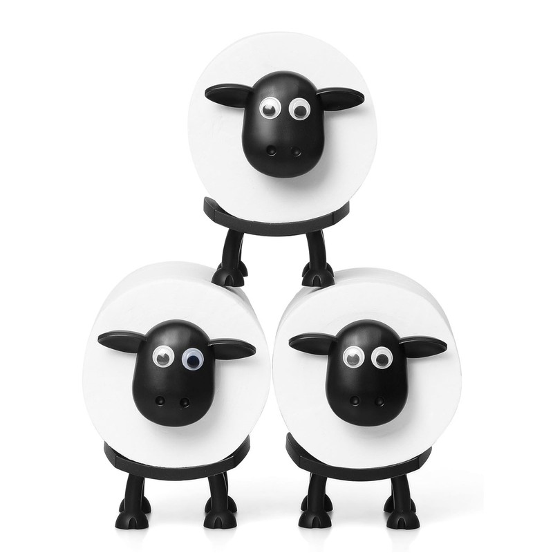 跨境Sheep Toilet Roll Holder有趣的绵羊卫生纸架居家创意卷纸架|undefined
