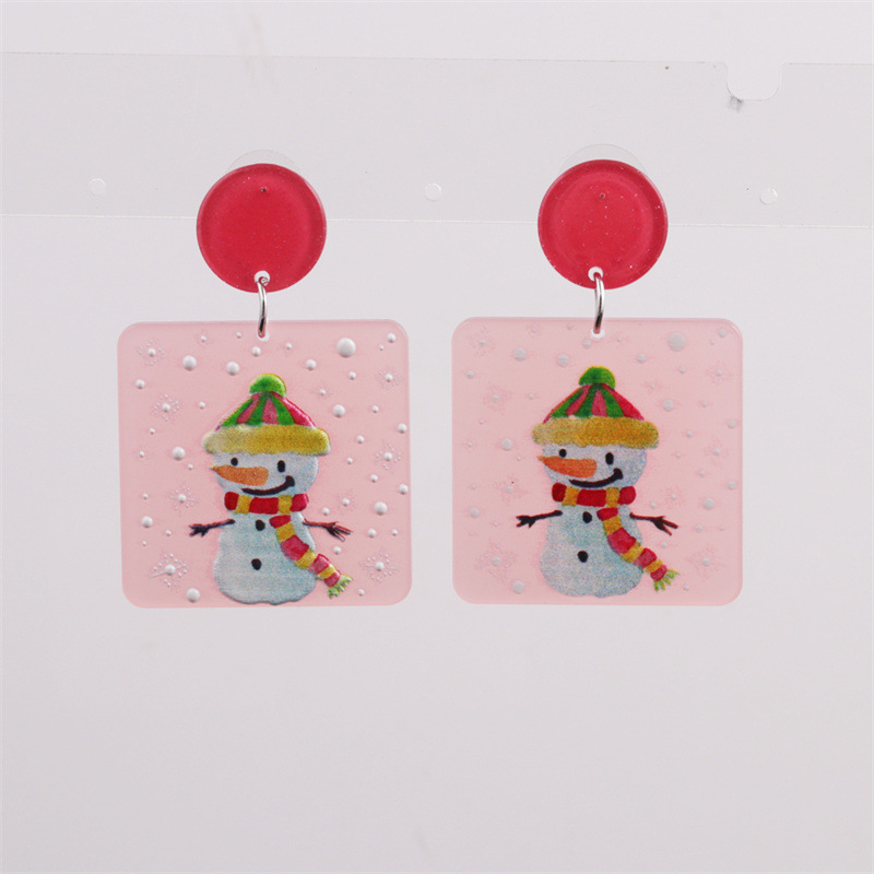 Joyas de Navidad pendientes pendientes Europa y los Estados Unidos transfronterizos nuevos pendientes pendientes de nieve campana de Navidad