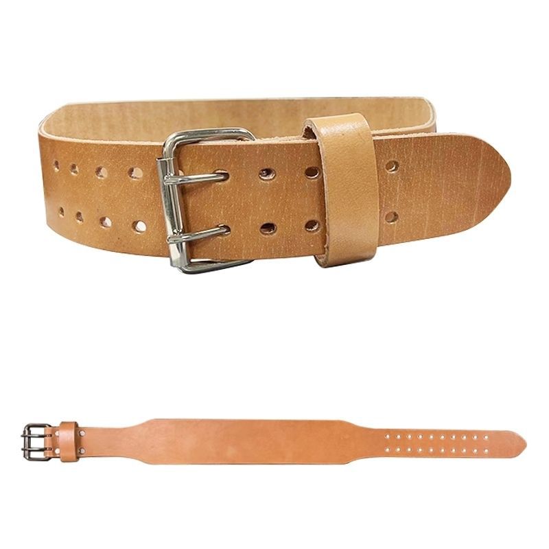 Primera capa de una sola capa de piel de vaca cinturón de levantamiento de pesas fitness tirón duro cinturón de protección en cuclillas hombres y mujeres Equipo de Entrenamiento deportivo soporte de la cintura