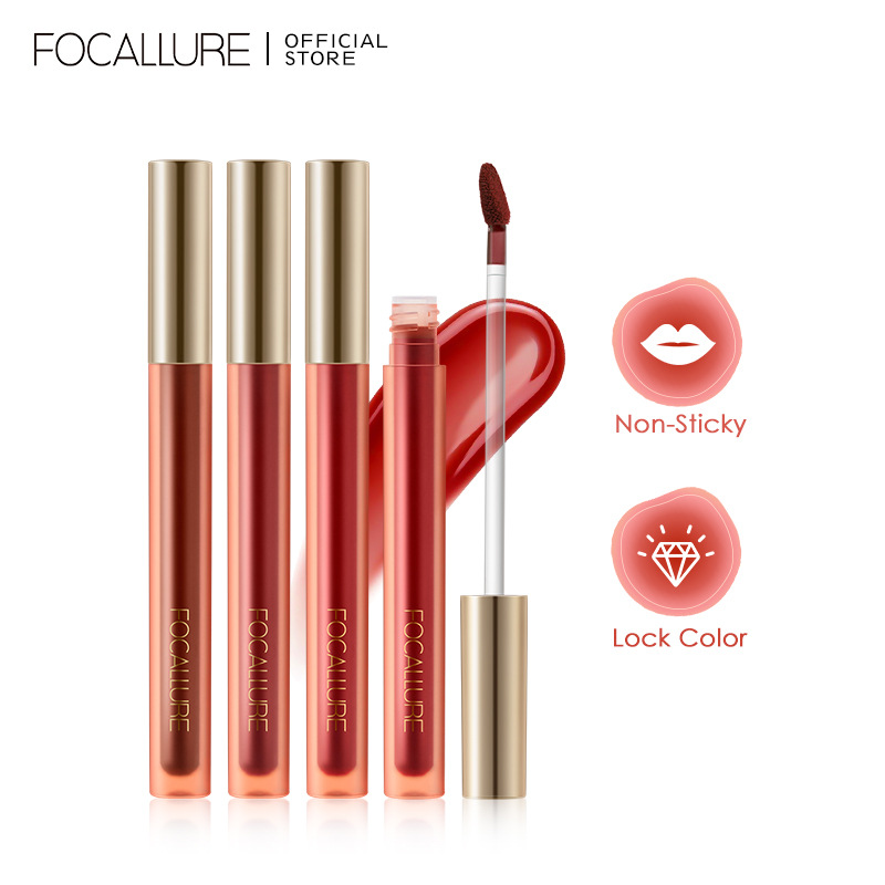 FOCALLURE水光镜面唇釉防水不容易掉色不沾杯嘟嘟唇唇蜜学生FA366