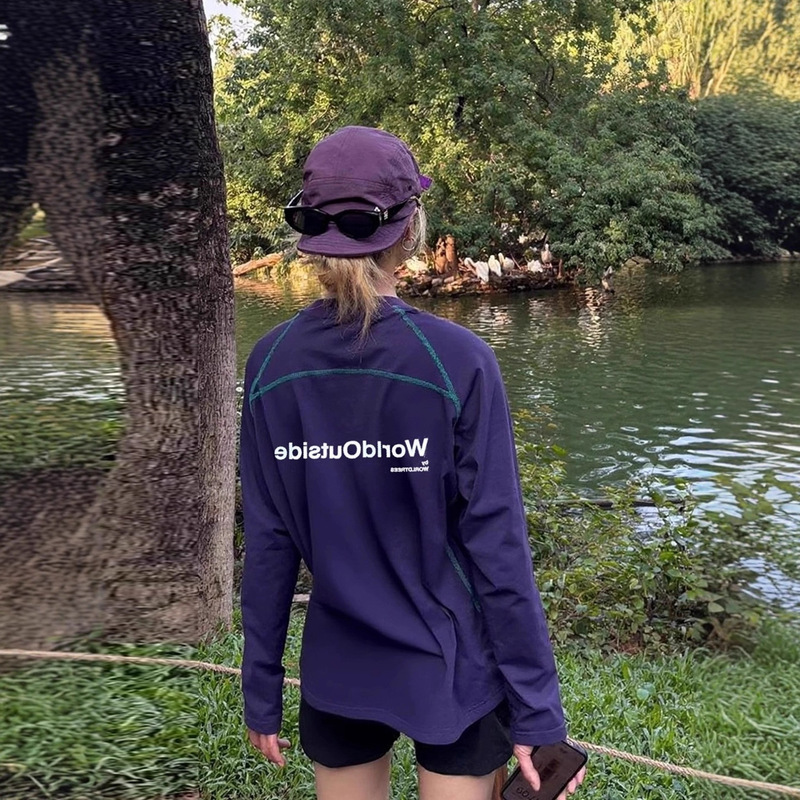 Grape Purple Sun Protection Quick-Drying Long-Sleeved T-Shirt Women's Summer Breathable Cool Sports Top Badminton Tennis Cycling Jersey