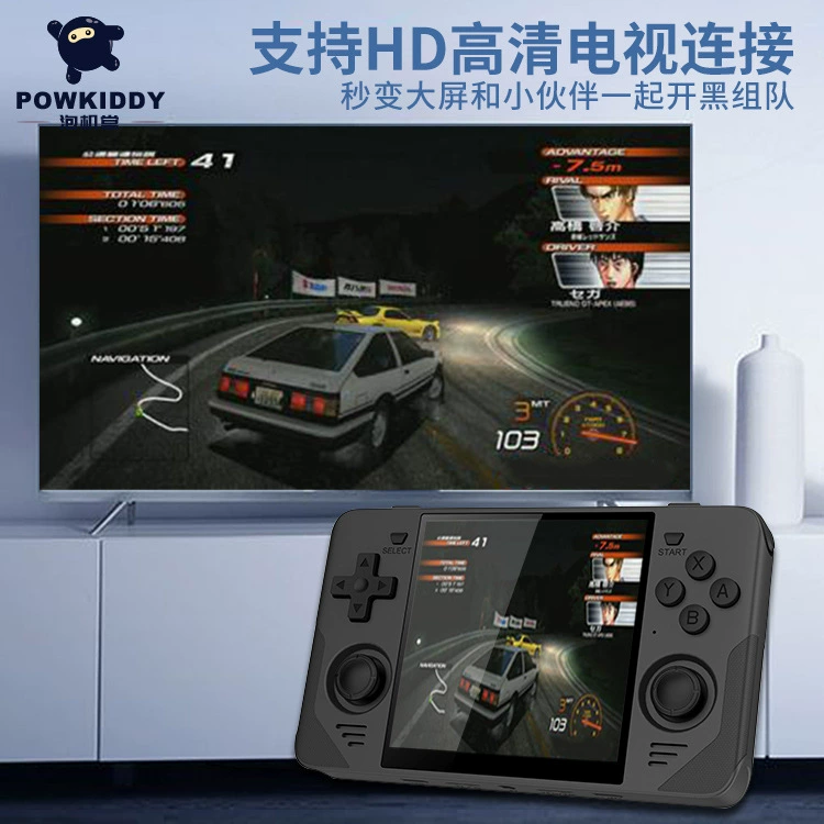 Powkiddy пузырьковая игровая консоль hall rgb30 источник открытого кода портативная кросс-граница портативная ностальгическая ретро джойстик PSP аркада