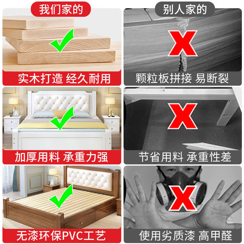 实木床1.8米经济型成人出租主卧双人欧式1.5米家用1.2米单人床1米|undefined
