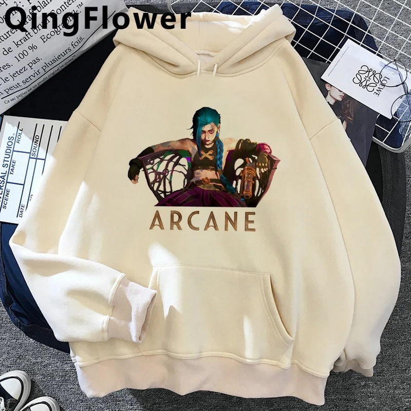 Arcane Jinx Hoodies Male Overseas Setwear Men Hoody Sweatsh