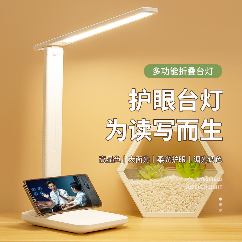 led folding table lamp eye protection bedside lamp student learning special atmosphere usb nightlight bedroom dormitory reading lamp