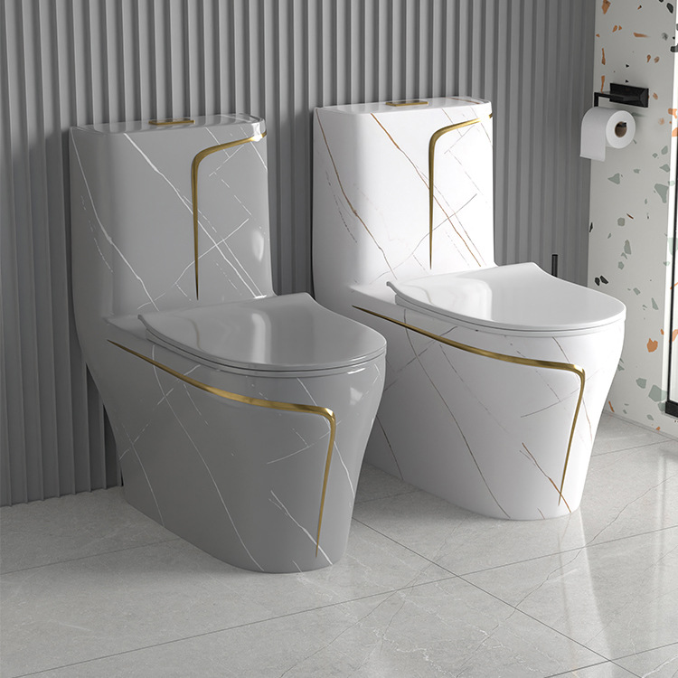 Inodoros de cerámica coloridos para el hogar, para exportación, modelos populares con opciones de montaje en suelo y pared.