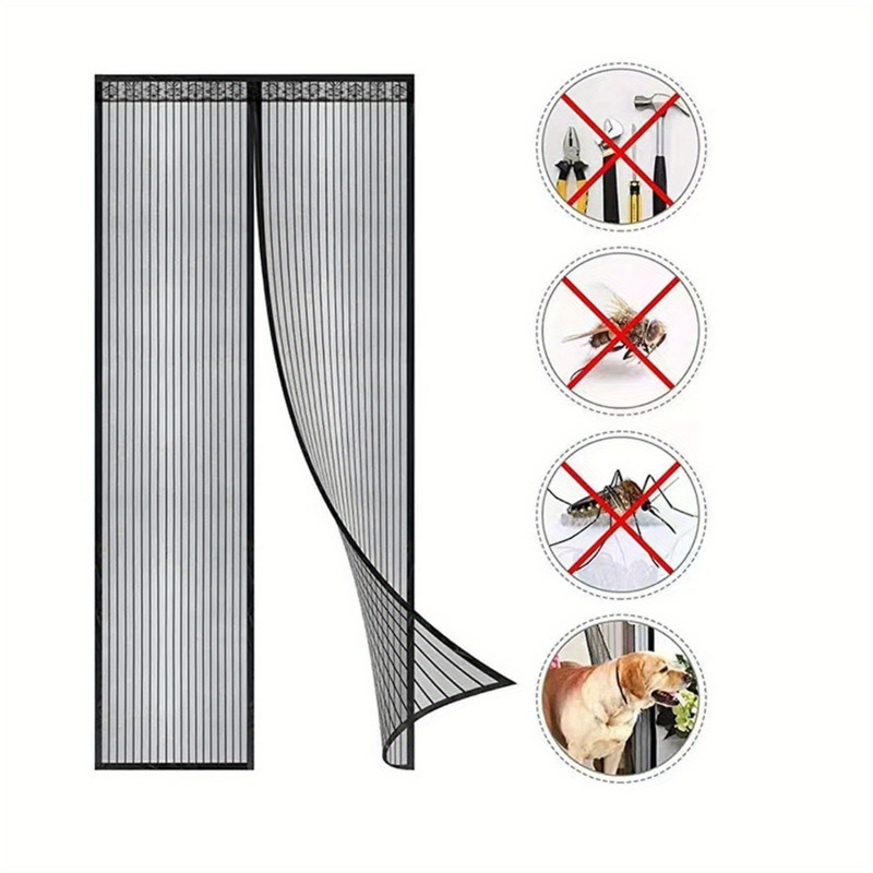 Summer Anti-mosquito Door Curtain Magnetic Velcro Screen Door Screen Window Home Partition Non-Drilling Self-Absorbing Magnet Mosquito Net Self-adhesive Summer Anti-mosquito Door Curtain Magnetic Velcro Screen Door Screen Window Home Partition Non-Drilling Self-Absorbing Magnet Mosquito Net Self-adhesive