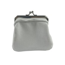 帆布鐵夾包棉布零錢包銀包鐵鉸包棉布夾子包可訂尺寸LOGO源頭廠家
