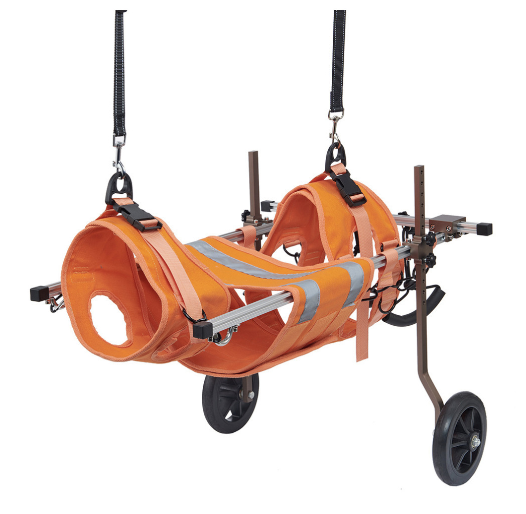Pet Walking Disabled Carriage para perros ancianos con movilidad inconveniente para perros con patas traseras de dos ruedas