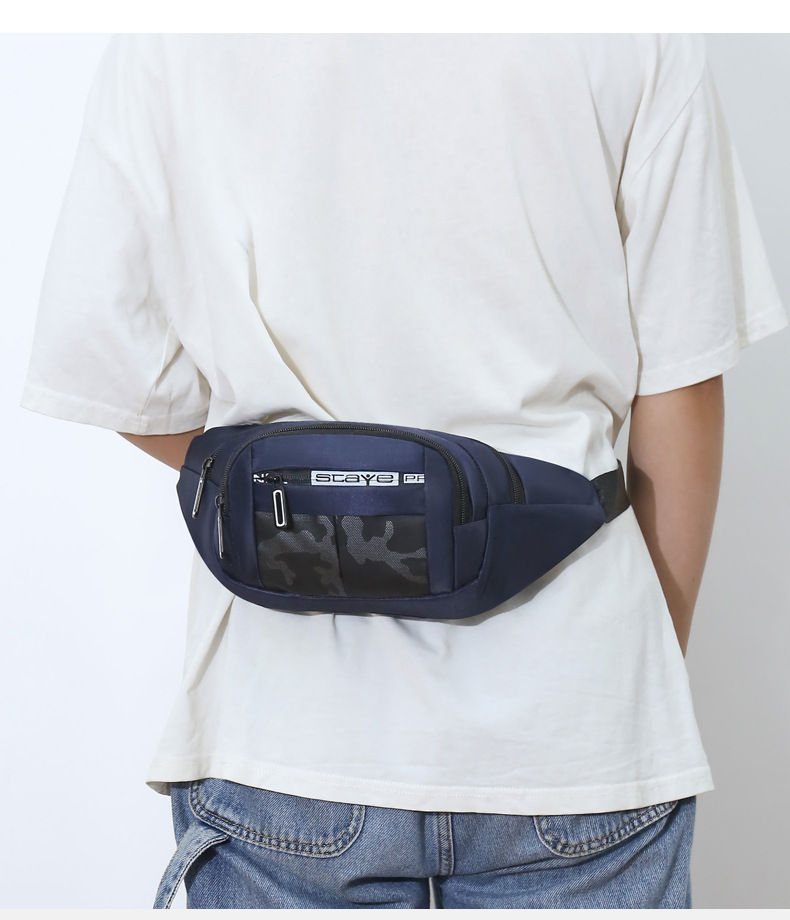 Wholesale of foreign trade waist bags, men's leather chest bags, large-capacity crossbody bags for travel, men's business outdoor mobile phone bags undefined