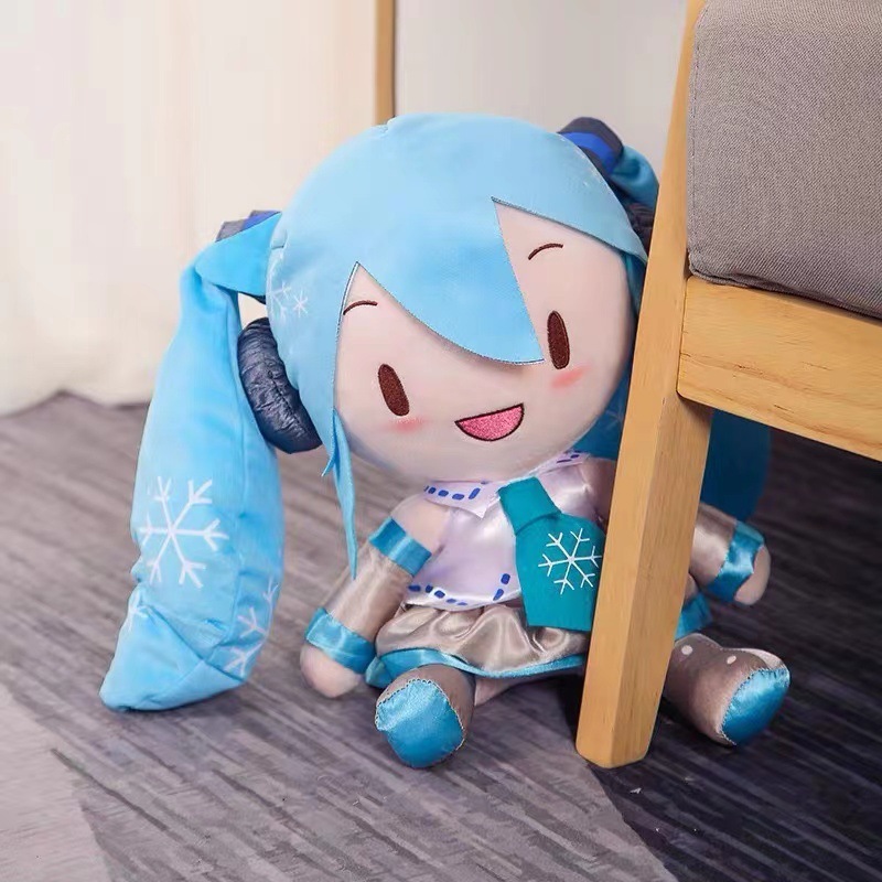 正版同款现货初音未来玩偶抱枕经典深海毛绒fufu玩偶公仔摆件礼物|undefined
