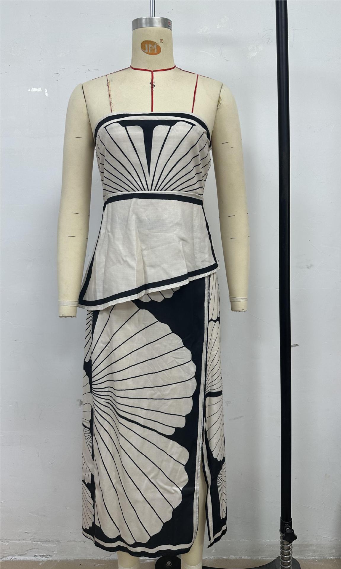 259g Weight Sleeveless Sleeve Length Skirt Dresses Type Polyester Fabric Type Skirt Co-ord Set Sets Type 2 Pieces Set Quantity Holiday, Beach Occasion Strapless Neckline Slim Fit Type Shell Pattern Summer Season Women's Gender Vacation Style Backless Craft Holiday Beach Women's Vacation Shell Polyester Skirt Co-ord Set Skirt Sets 4