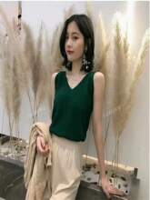 H 23433 Ice Silk Knit Loose Sleeveless Sling ��˿��֯������