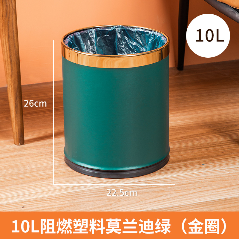 Anillo de oro plástico doble verde liso