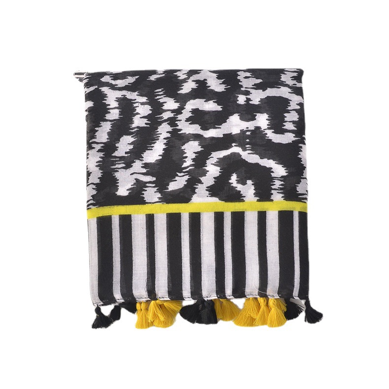 2021 nuevo algodón y lino se sienten bufanda de color sólido primavera y verano viajes largo chal protector solar color brillante satén algodón Toalla de playa