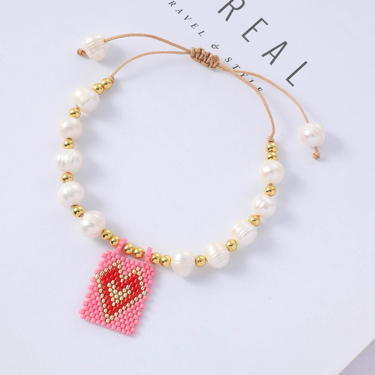 13g Weight Original Design Heart Shape Freshwater Pearl Bracelets