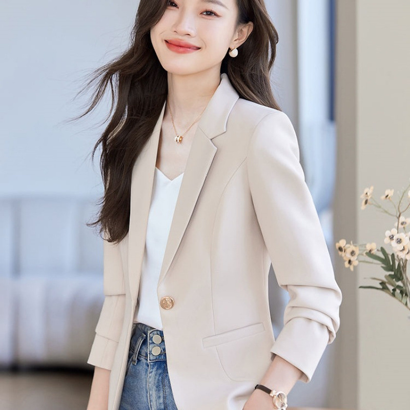 Small Suit Jacket for Women 2025 New Spring, Autumn and Winter Casual Elegant Slim Women's Suit Top