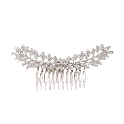 European and American Baroque style hairpin iron leaves hair comb trendy street style leaf hair comb bride hairpin hair accessories best seller