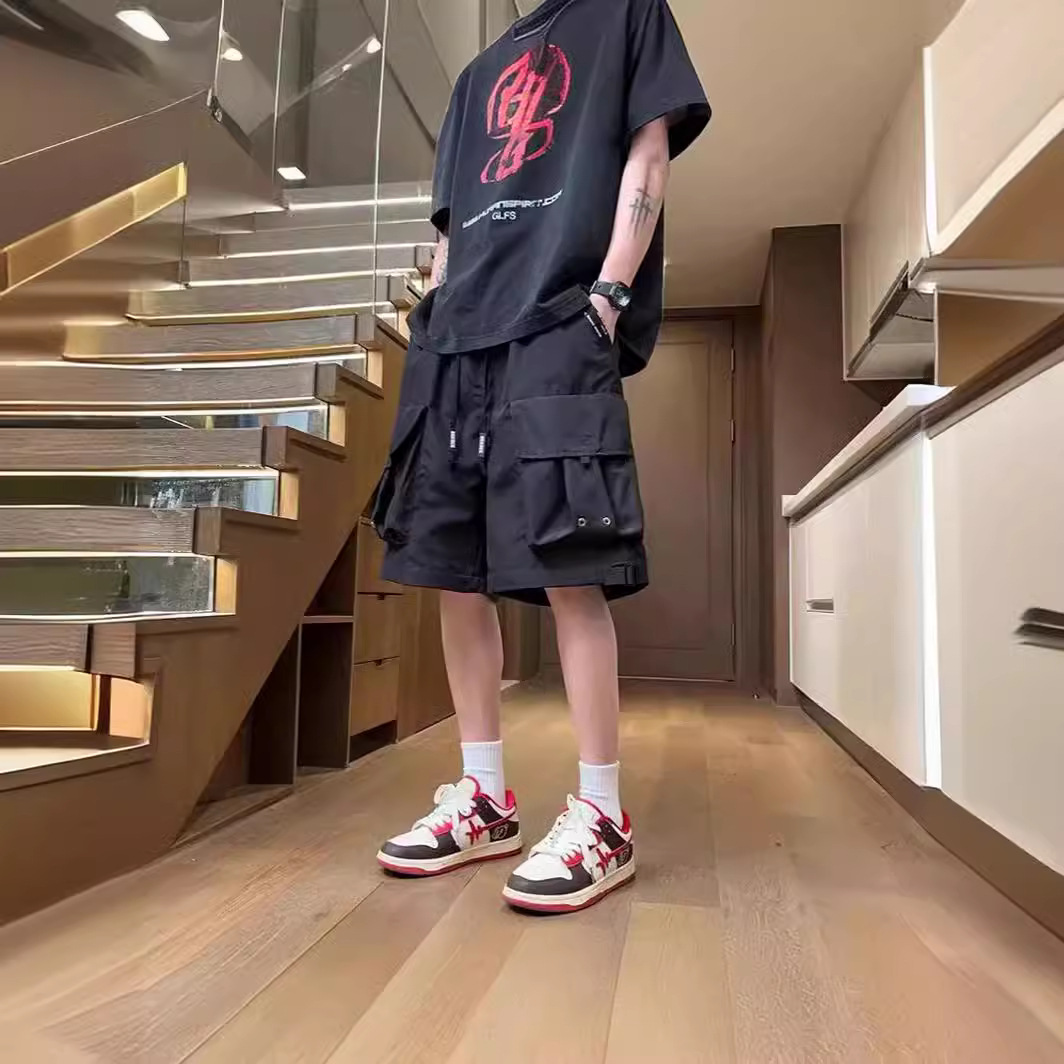 Cargo Shorts Men's Summer New Quick-Drying Sports Casual Pants Men's Youth Cool Breathable Five-Point Pants