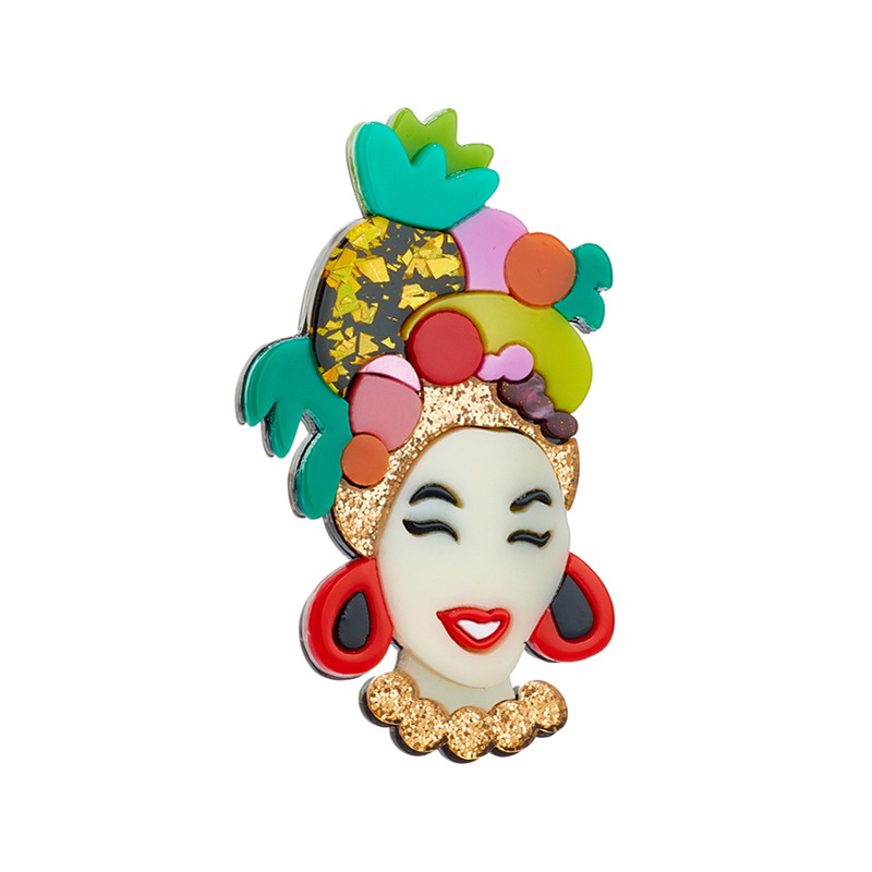Brooches Classification Ethnic Style Pin Cartoon Character Arylic Women's Brooches