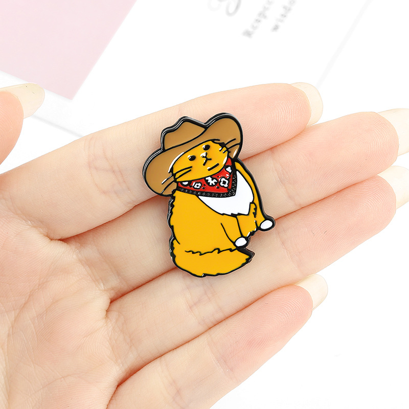 Alloy Material Cartoon Style Pin Animal Alloy Stoving Varnish Unisex Brooches