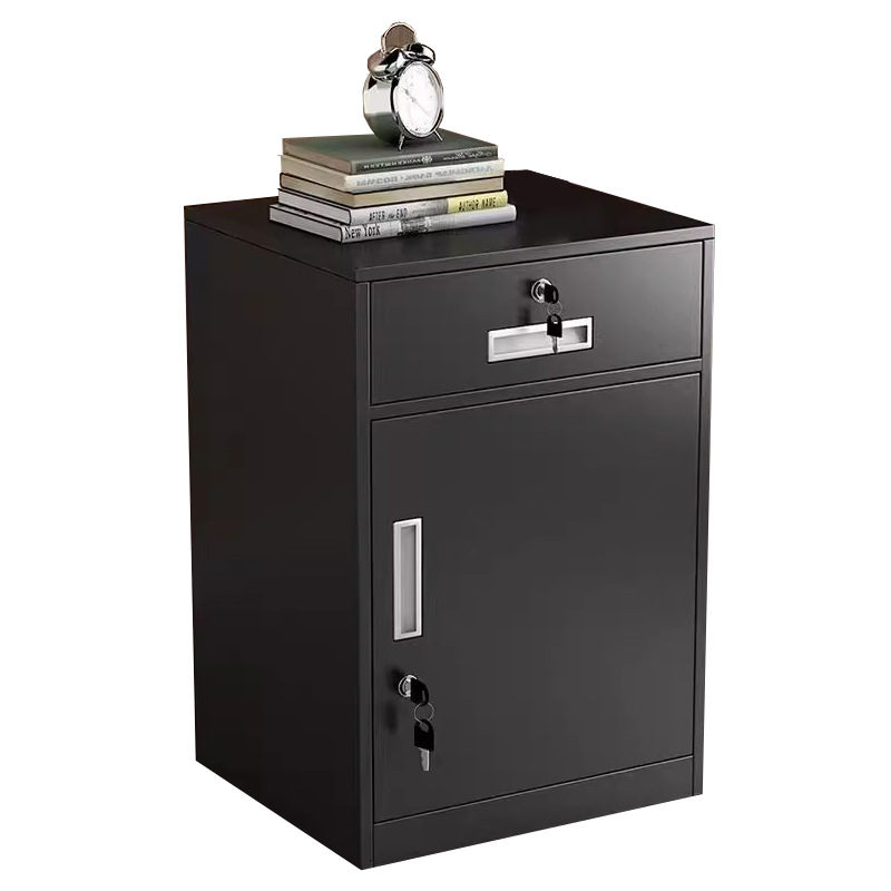 Gabinete de archivos de escritorio para oficinas transfronterizas Gabinete de almacenamiento de herramientas de acero Gabinete de archivos de datos Gabinete bajo con bloqueo Gabinete pequeño