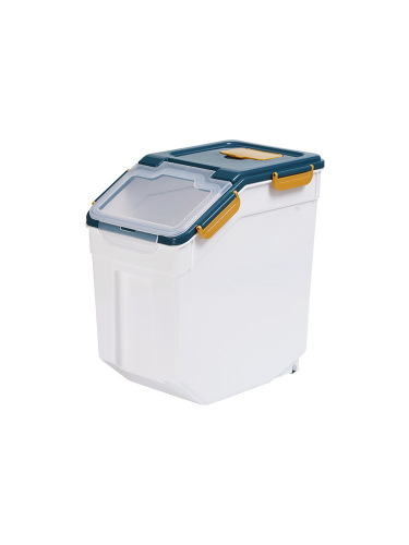 Sealed Rice Bin for Pest and Moisture Protection, Household Food-Grade PP Large Double-Layer Storage Box Rice Bin Manufacturer Direct Sale