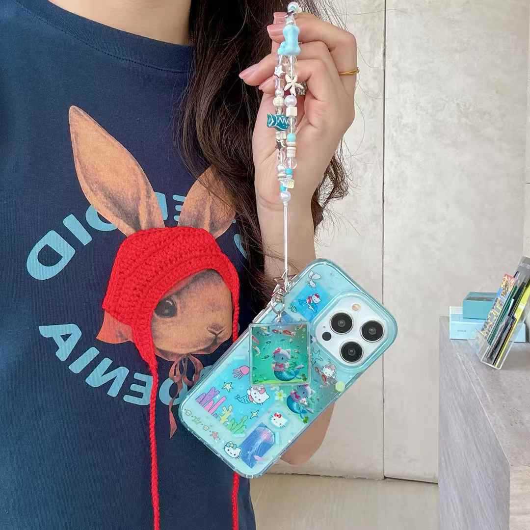 Chica ins brillo sirena kt para iphone16 Apple 15ProMax/14/13 funda para teléfono móvil 16Pro