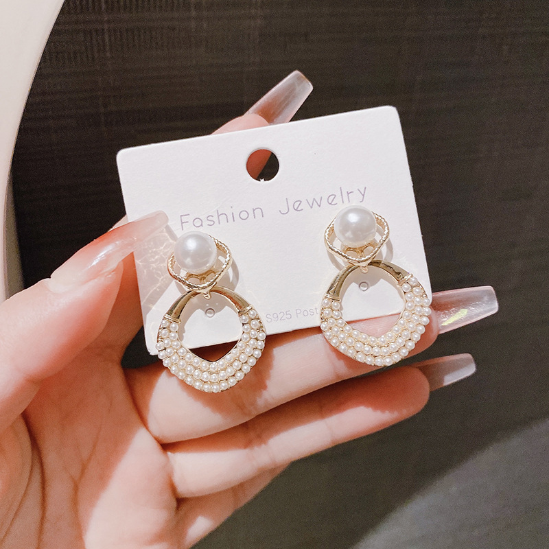 Close-up of S925 Silver Earrings