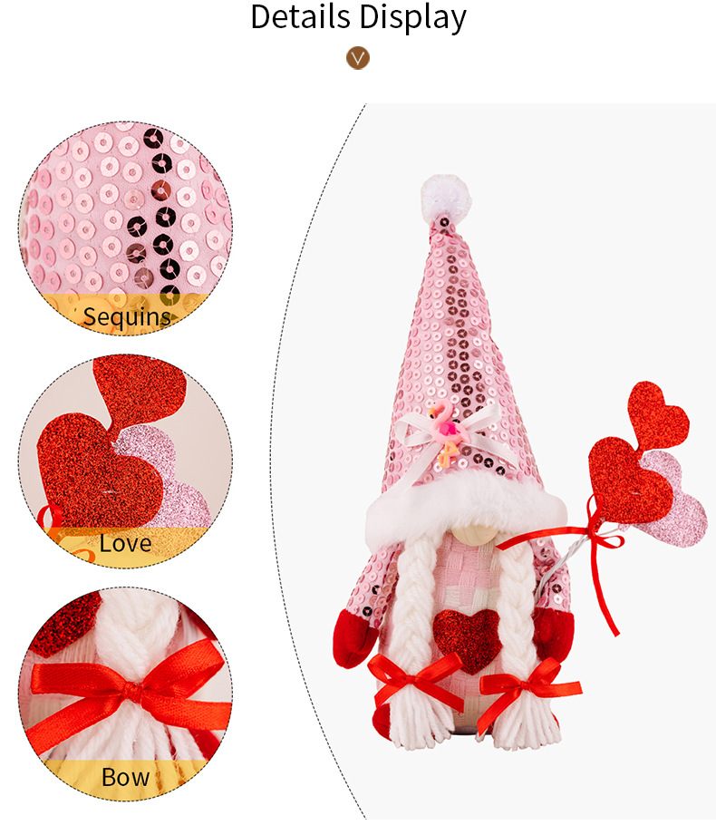 Valentine's Day Doll Cloth Party Ornaments 1 Piece display picture 3