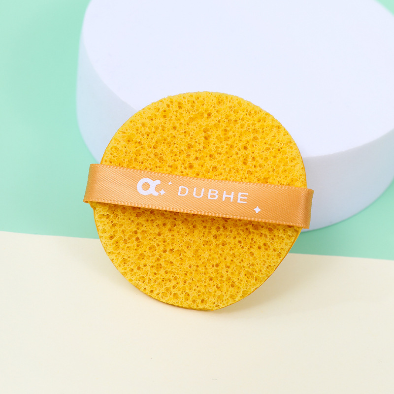 Fábrica personalizada dos lados polvo de pastel seco húmedo doble uso Beidou siete estrellas lavar la cara fijación de maquillaje sin látex esponja de maquillaje cojín de aire